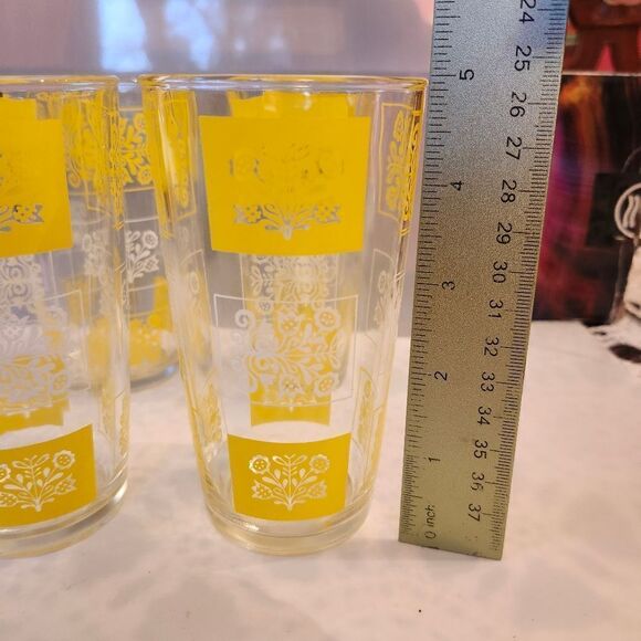 Vintage Mint Circa 1968 Set of 4 Hazel Atlas Highball Glasses 8 oz. - Picture 3 of 4